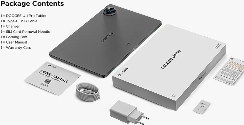 Планшет Doogee U11 Pro 6GB/256GB (черный) – фото товара