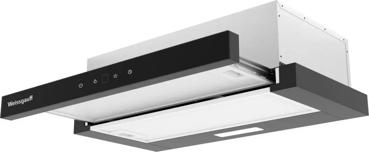 Кухонная вытяжка Weissgauff TEL 600 2M Touch Black Glass - фото товара