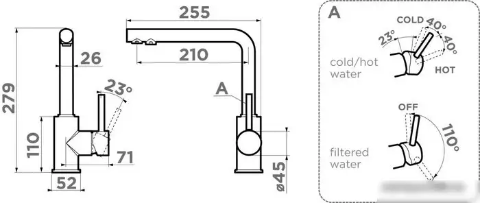 Смеситель Omoikiri Nakagawa 2 Plus-BN (нержавеющая сталь) - фото товара