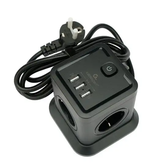 Сетевой фильтр Cablexpert TWR-4-U3-B-2 – фото товара