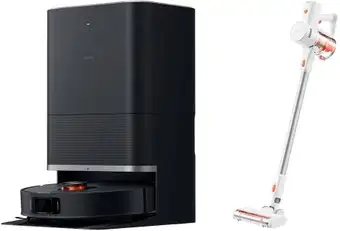 Робот-пылесос Xiaomi Robot Vacuum X20 Max D109GL (евровилка, черный) + Пылесос Xiaomi Vacuum Cleaner G20 Lite C203 BHR8195EU по акции - изображение в каталоге