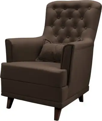 Интерьерное кресло Mio Tesoro Каприз (Velutto 23/шоколад) – изображение в каталоге