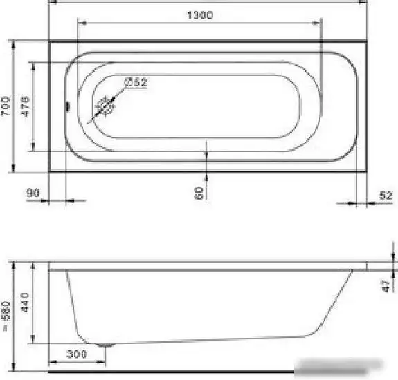 Ванна Santek Ламма 170x70 1WH501747 - фото товара