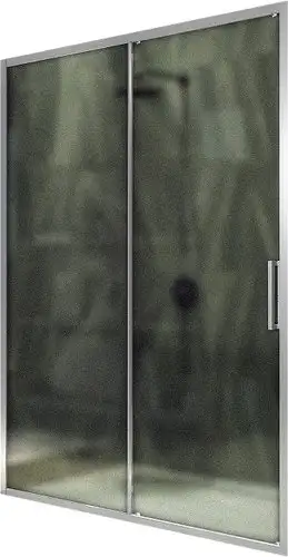 Душевая дверь MaybahGlass 195x150 MGD-1281-5 (сатин стекло/хром матовый) - изображение в каталоге
