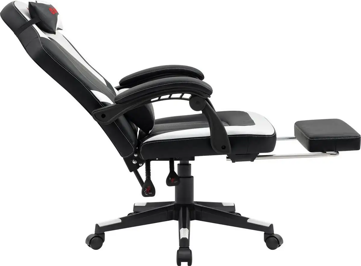Игровое (геймерское) кресло Defender Apollo (черный/белый) – фото товара