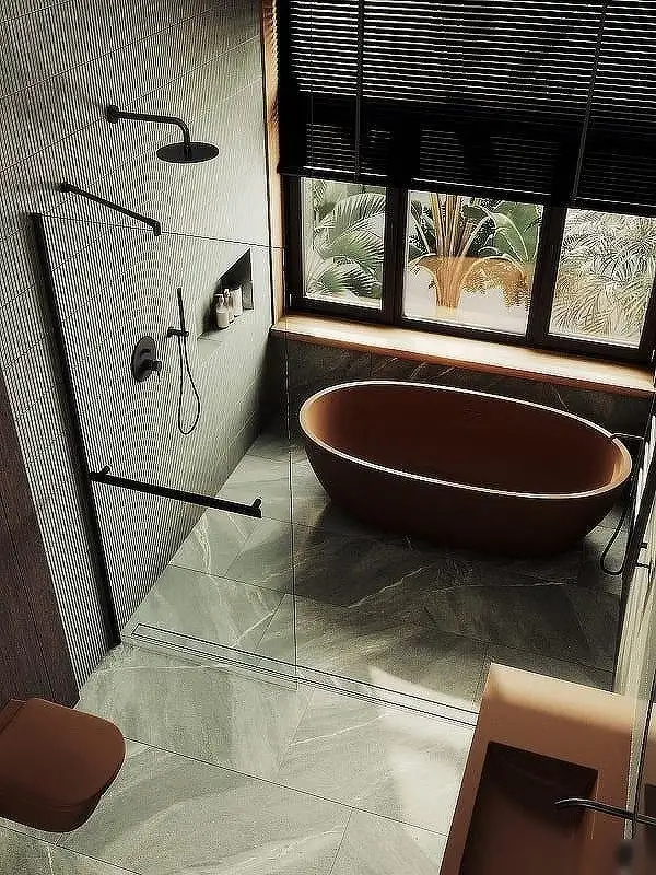 Душевая стенка MaybahGlass 99x195 MGD-1418-6ш (прозрачное стекло/черный) - фото товара