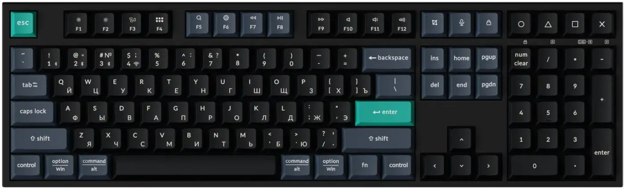Клавиатура Keychron B36 B36-K9-RU (черный) – изображение в каталоге