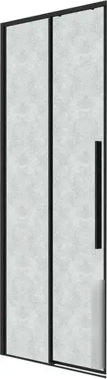 Душевая дверь Grossman Galaxy 120x195 1/2.K33.01.12.21.02 (черный матовый/шиншилла стекло) - изображение в каталоге