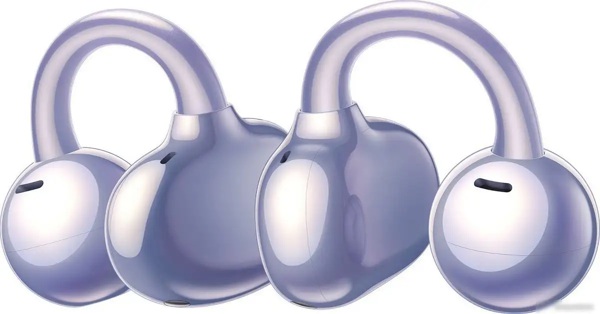 Наушники Huawei FreeClip (фиолетовый международная версия) – фото товара