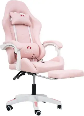 Игровое (геймерское) кресло Calviano 1584 (ткань, розовый) – изображение в каталоге