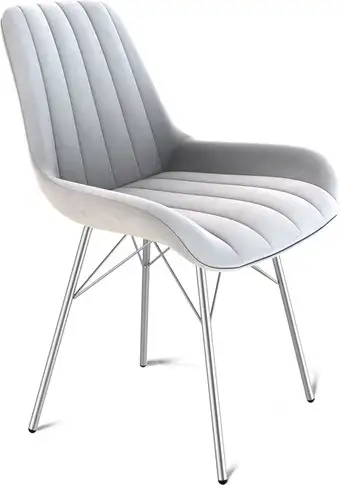 Стул Sheffilton SHT-ST37/S64 (серое облако/хром лак) – изображение в каталоге