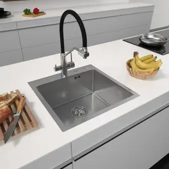 Кухонная мойка ARFEKA Eco AR 500*500 Satin Decor Millet Grains - изображение в каталоге