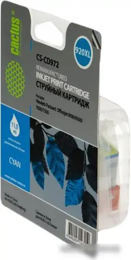 Картридж CACTUS CS-CD972 (аналог HP 920XL (CD972AE)) – фото товара