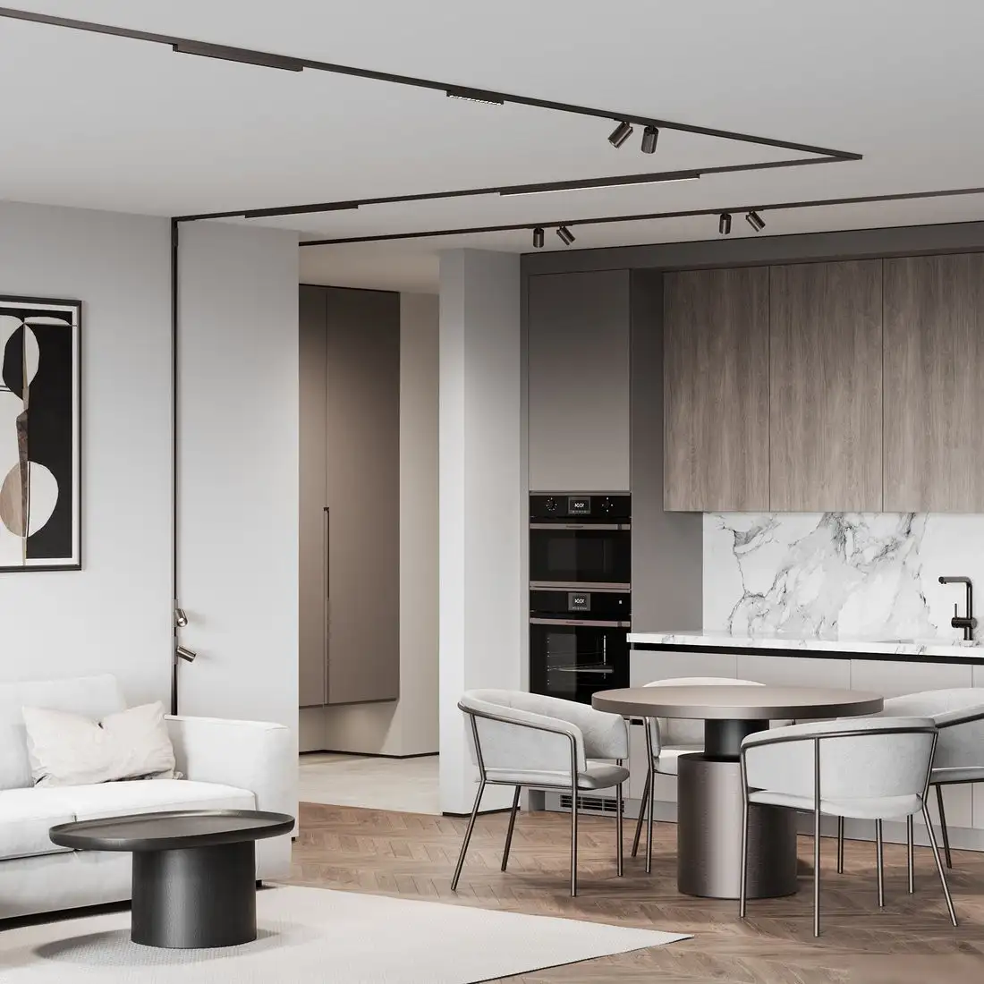 Трековый светильник Elektrostandard Titan Line 85529/01 20W 3000K (титан) – фото товара