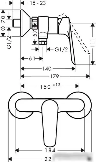 Смеситель Hansgrohe Logis E 71602000 - фото товара