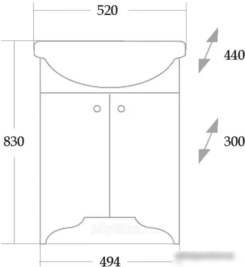 Onika Комплект мебели Эко 52 3 в 1 105205 – фото товара