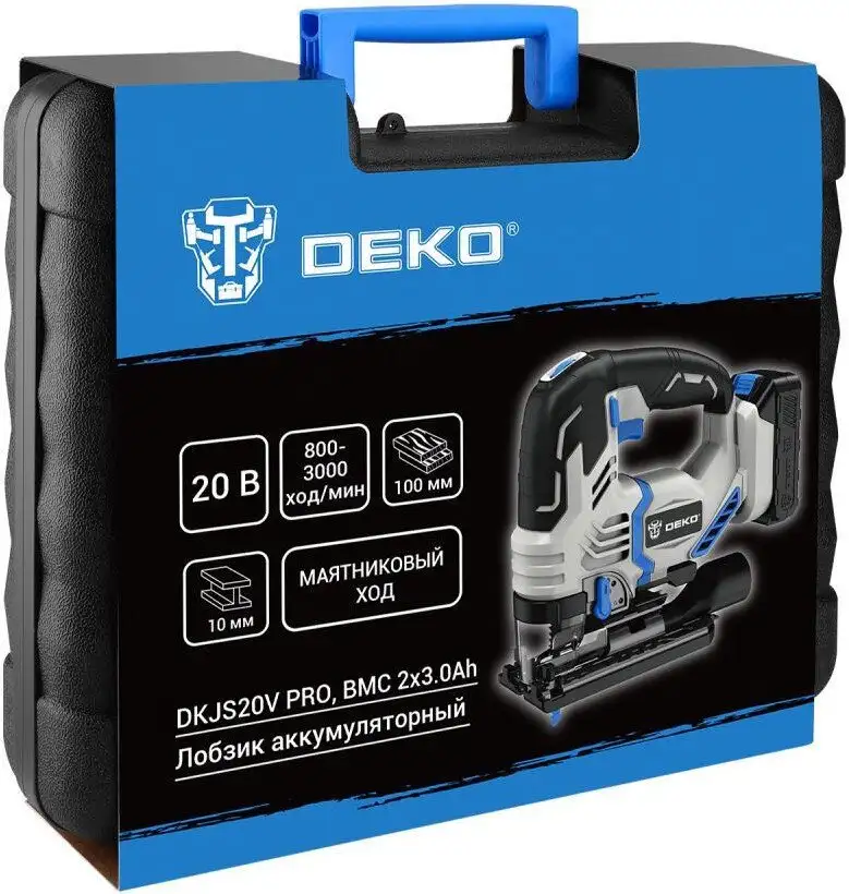 Электролобзик Deko DKJS20V PRO 085-1330 (с 2-мя АКБ) – фото товара