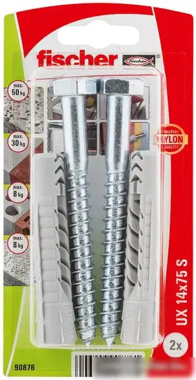 Дюбель универсальный Fischer UX 14X75 SK NV 90876 (2 шт) – фото товара