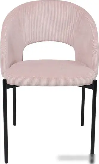 Стул AksHome Elsa (розовый велюр Fjord 91/черный)