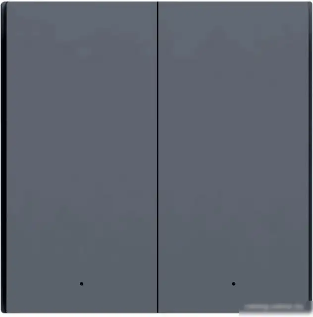 Выключатель Aqara Smart Wall Switch H1 двухклавишный без нейтрали (графит) – фото товара