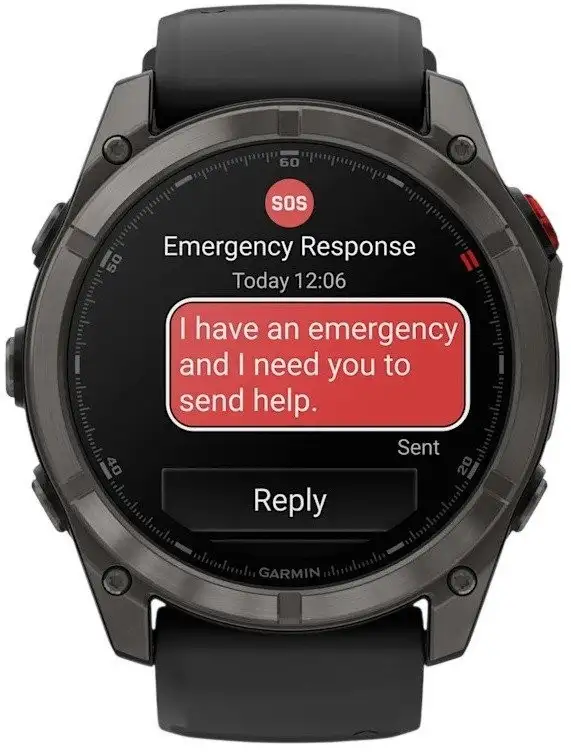 Умные часы Garmin Fenix 8 Pro 51 мм (серый, черный силиконовый ремешок) – фото товара