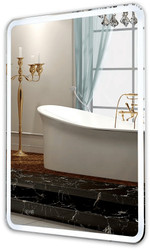 Пекам Зеркало Marta 1 60x90 marta1-60x90dpcl (с подсветкой, сенсором на взмах руки, подогревом и часами) – изображение в каталоге