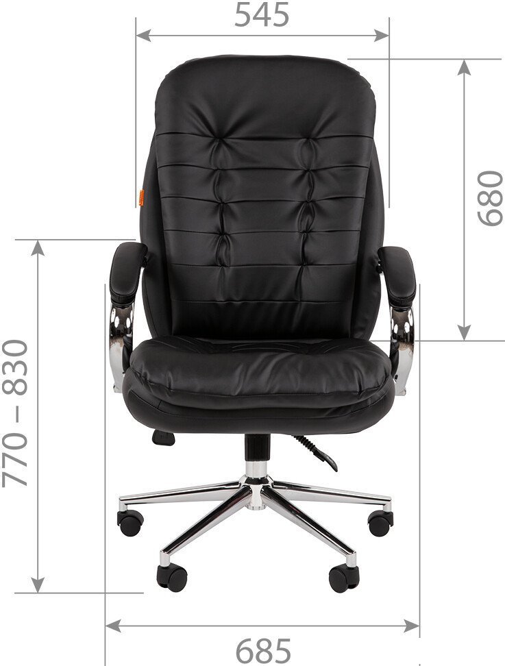 Офисное кресло CHAIRMAN 795 Эко (экокожа черный) – фото товара
