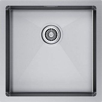 Кухонная мойка Paulmark Gerberg 44 UNI PM254444-BS (стальной/брашированная сталь) - изображение в каталоге
