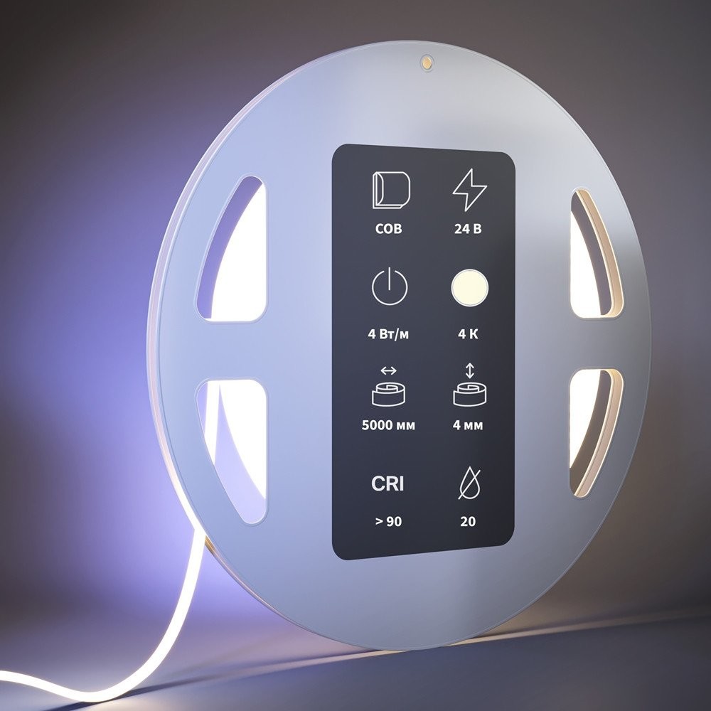 Светодиодная лента Maytoni 24В COB 4Вт/м 4000К 5м IP20 201066 – фото товара