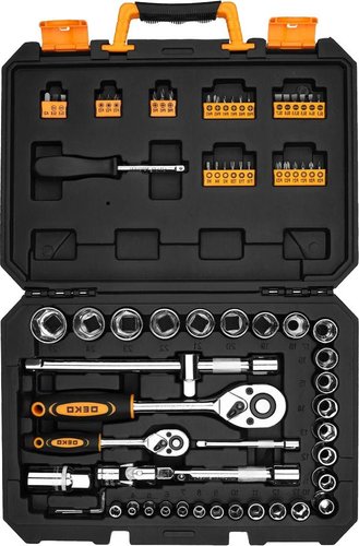 Универсальный набор инструментов Deko DKMT72-1 (72 предмета) – изображение в каталоге