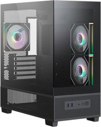 Корпус XASTRA Q500M 3ARGB-FG-C10-UC (черный) – изображение в каталоге