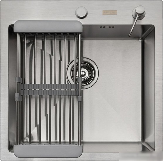 Кухонная мойка ARFEKA ECO AR 500*500 + коландер AR 001 + AR DS 11 SATIN - фото товара