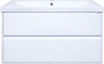 Мебель для ванных комнат Misty тумба под умывальник Алиса-100 подвесная – изображение в каталоге