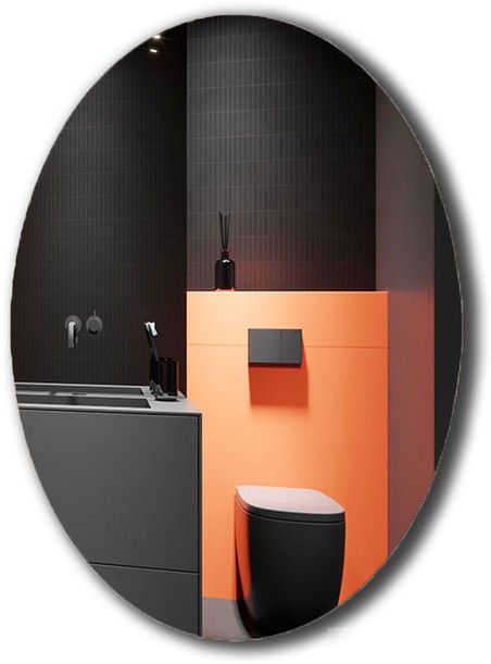 Пекам Зеркало Vesta Fly 90x75 VestaFly 90x75scl (с подсветкой, сенсором на прикосновение и часами) – фото товара