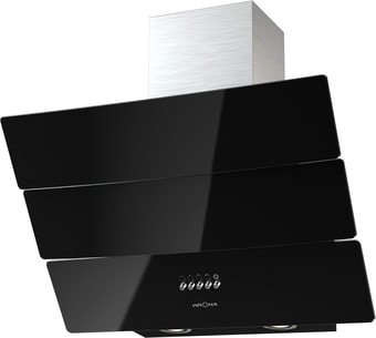 Кухонная вытяжка Krona Inga 600 push button (черный/нержавеющая сталь) – изображение в каталоге