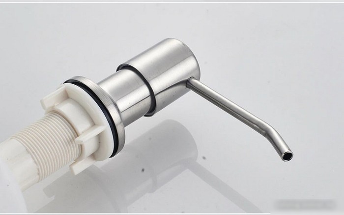 Кухонная мойка БелЭворс Rio + смеситель W4998-4 + дозатор L405-1 (серый/сатин) - фото товара