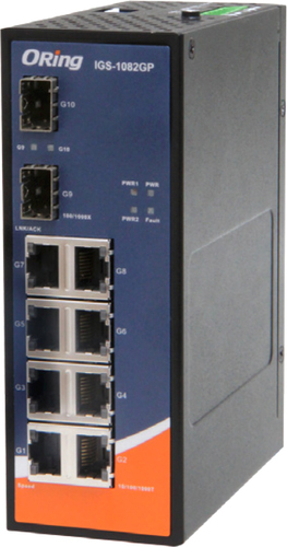 Неуправляемый коммутатор ORing IGS-1082GP – изображение в каталоге