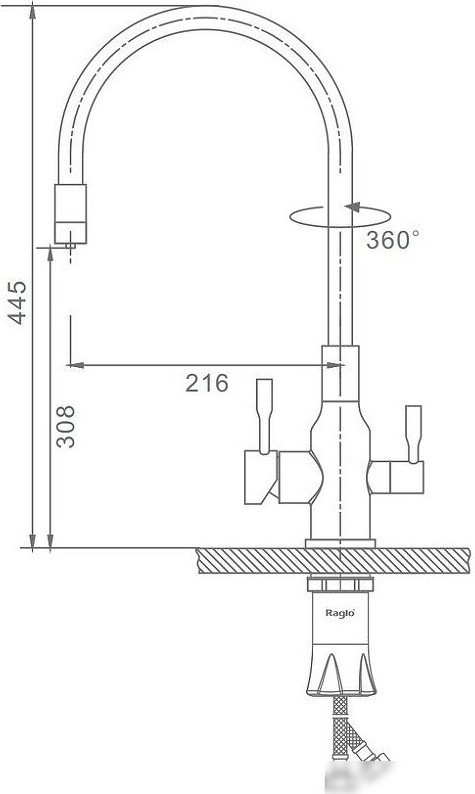 Смеситель Raglo R81.64.05 - фото товара