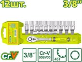 Набор трещотка с головками Dyllu DTST3212 – изображение в каталоге