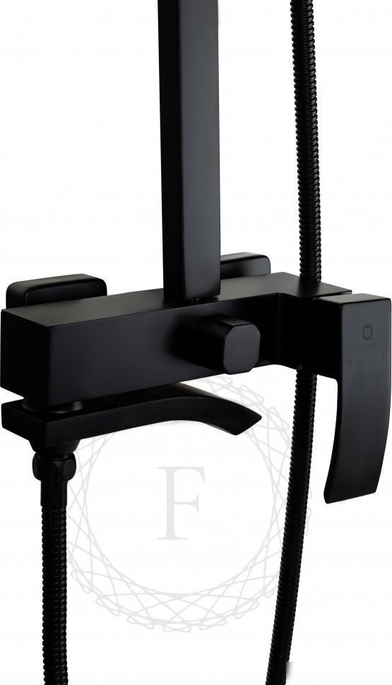 Душевая система Filarete Waterfall FL2010 (черный матовый) - фото товара