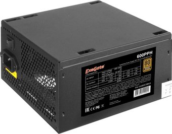 Блок питания ExeGate 600PPH 80 Plus Bronze EX280578RUS – изображение в каталоге