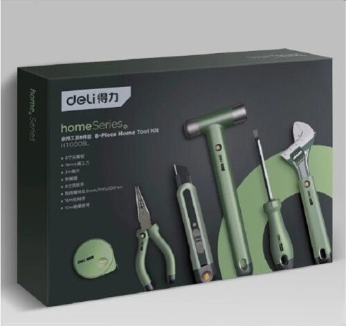 Набор домашнего мастера Deli EHT0008L (8 предметов) – фото товара