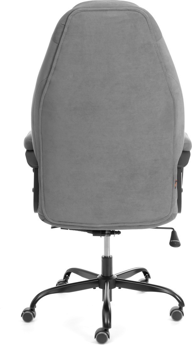 Офисное кресло TetChair Boss metalBL (велюр, серый, 29) – фото товара