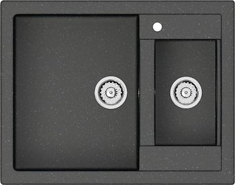 Кухонная мойка MARRBAXX Карельский камень модель 19/Q4 (черный) - изображение в каталоге