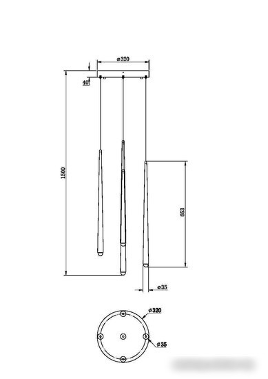 Подвесная люстра Maytoni Cascade MOD132PL-L30BSK – фото товара