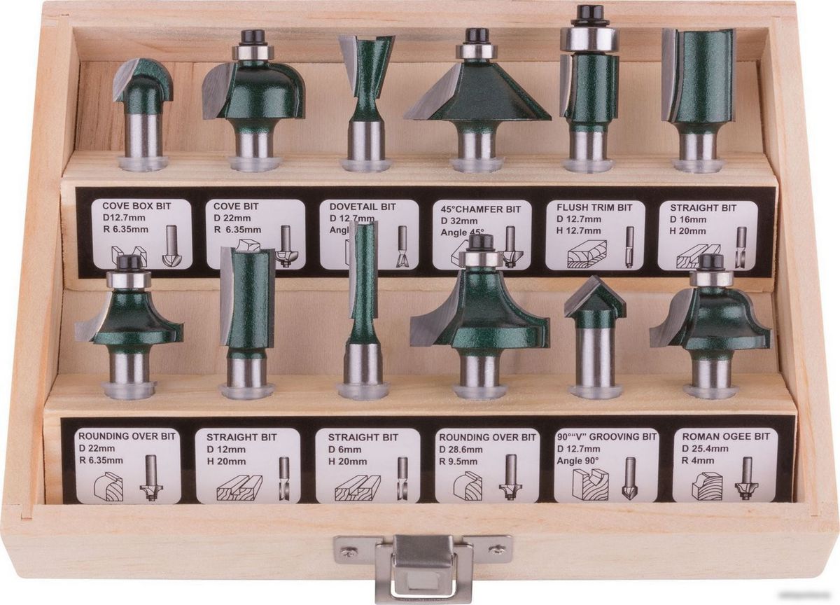 Набор фрез FIT 36578 (12 шт) – фото товара