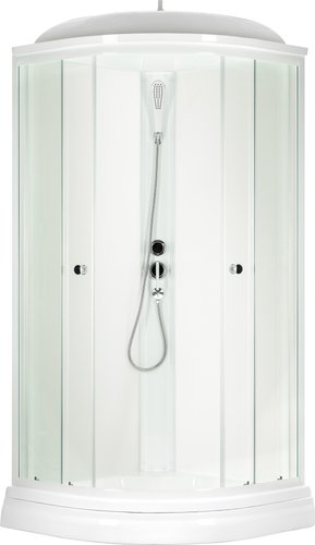 Душевая кабина Saniteco SNT-88 90х90 (белый/прозрачное стекло) - изображение в каталоге