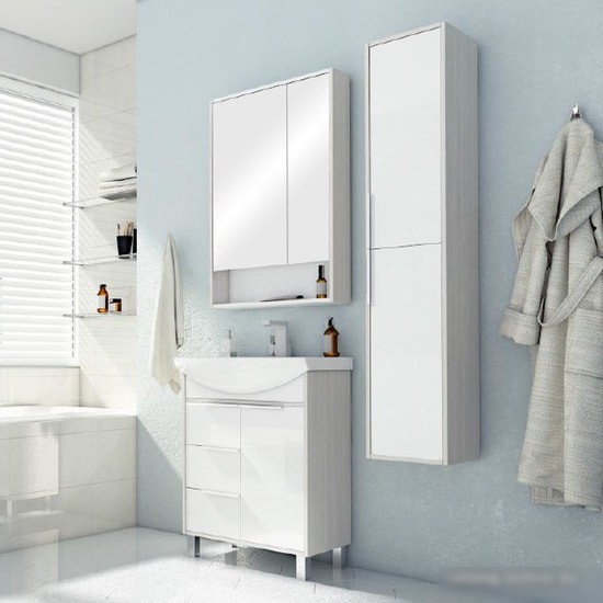 Акватон Шкаф с зеркалом Рико 65 1A215202RIB90 – фото товара