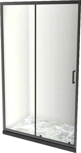 Душевая дверь BelBagno UNO-195-BF-1-120-C-NERO - изображение в каталоге