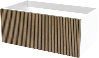 ЗОВ Тумба под умывальник Кито 60 K60LW0MRMC (белый/тростник) – изображение в каталоге